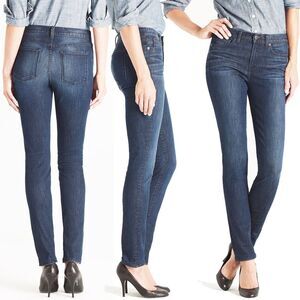 J CREW 9" inch High Rise Straight Skinny Jean All Day Stretch Perfect Blue 26
